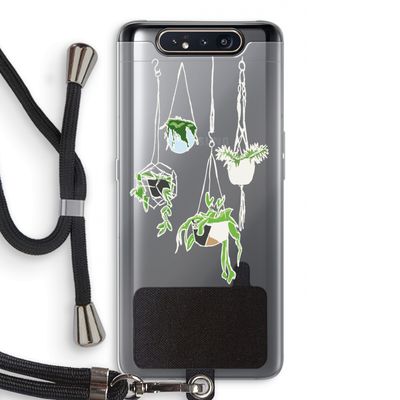 Hang In There: Samsung Galaxy A80 Transparant Hoesje met koord