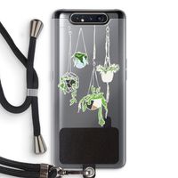 Hang In There: Samsung Galaxy A80 Transparant Hoesje met koord