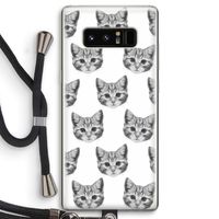 Kitten: Samsung Galaxy Note 8 Transparant Hoesje met koord