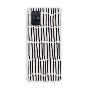 Moroccan stripes: Galaxy A71 Transparant Hoesje