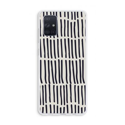 Moroccan stripes: Galaxy A71 Transparant Hoesje