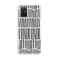 Moroccan stripes: Galaxy A71 Transparant Hoesje