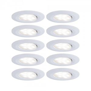 Paulmann LED-inbouwlamp voor badkamer Set van 10 stuks 60 W Wit (mat)