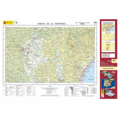 Topografische kaart 1071 MT50 Jimena de la Frontera | CNIG - Instituto Geográfico Nacional1