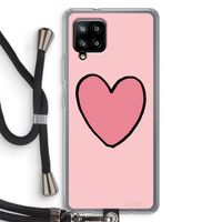 Hartje: Samsung Galaxy A42 5G Transparant Hoesje met koord