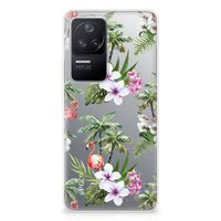 Xiaomi Poco F4 TPU Hoesje Flamingo Palms - thumbnail