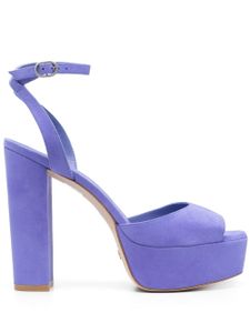 Stuart Weitzman sandales Ryder II à plateforme 125 mm - Bleu