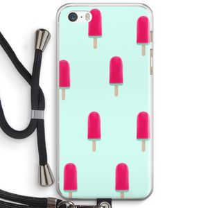 Waterijsje: iPhone 5 / 5S / SE Transparant Hoesje met koord