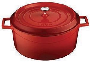 LAVA Trendy Casserole rond - Ø320mm - 9.86Ltr - Rood/Zwart