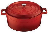 LAVA Trendy Casserole rond - Ø320mm - 9.86Ltr - Rood/Zwart