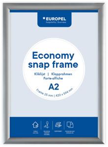 Europel clicklijst Economy, lijst 25 mm, ft A2, zilver