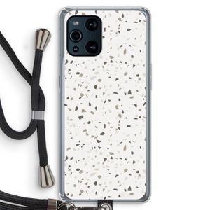 Terrazzo N°14: Oppo Find X3 Transparant Hoesje met koord