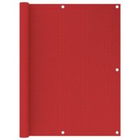 vidaXL Balkonscherm 120x500 cm HDPE rood