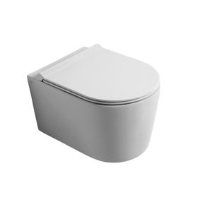 Salenzi Civita wandcloset toiletpot randloos mat wit 50x35x36.5cm