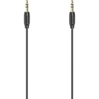 Hama 00205117 Jackplug Audio Aansluitkabel [1x Jackplug male 3,5 mm - 1x Jackplug male 3,5 mm] 0.5 m Zwart