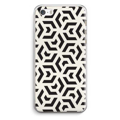 Crazy pattern: iPhone 5 / 5S / SE Transparant Hoesje