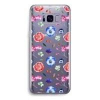 Bloemetjes: Samsung Galaxy S8 Transparant Hoesje