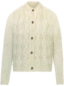 Maison Margiela faded cable-knit cardigan - Vert