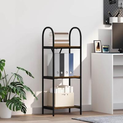 Boekenkast Gerookt eiken 40 x 30 x 109 cm Bewerkt hout