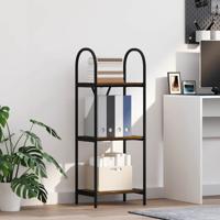 Boekenkast Gerookt eiken 40 x 30 x 109 cm Bewerkt hout