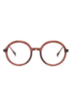 Mykita lunettes de vue Teema à monture ronde - Marron