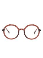 Mykita lunettes de vue Teema à monture ronde - Marron - thumbnail