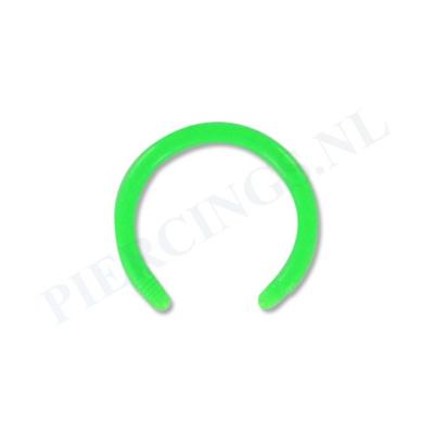 Staafje circulair barbell acryl groen
