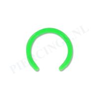 Staafje circulair barbell acryl groen