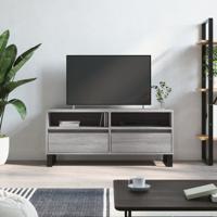 Tv-meubel 100x34,5x44,5 cm bewerkt hout grijs sonoma eikenkleur