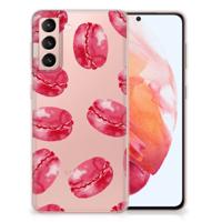 Samsung Galaxy S21 | Siliconen Case | Pink Macarons