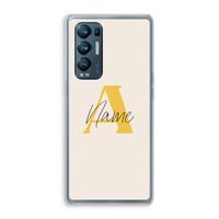 Amber Script: Oppo Find X3 Neo Transparant Hoesje