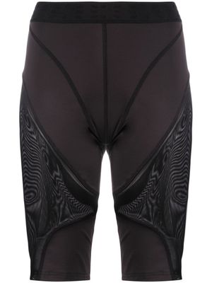 MCQ short à design à empiècements - Noir