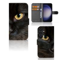 Samsung Galaxy S24 | Telefoonhoesje | Met pasjeshouder | Zwarte Kat Samsung Galaxy S24 | Telefoonhoesje | Met pasjeshouder | Zwarte Kat