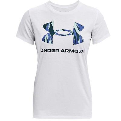 Dames-T-Shirt met Korte Mouwen Under Armour Graphic Wit Maat M