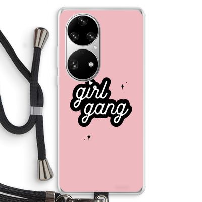 Girl Gang: Huawei P50 Pro Transparant Hoesje met koord