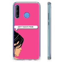 Huawei P30 Lite Anti Shock Case Woman Don't Touch My Phone