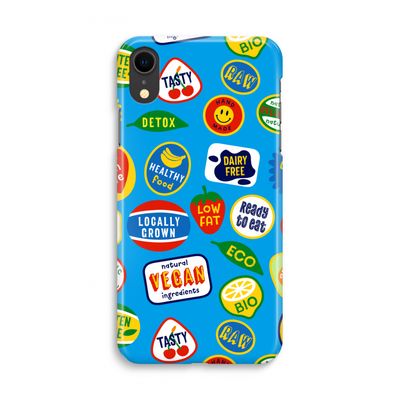 Fruitsticker: iPhone XR Volledig Geprint Hoesje