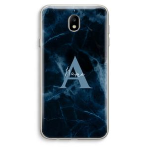 Midnight Marble: Samsung Galaxy J7 (2017) Transparant Hoesje