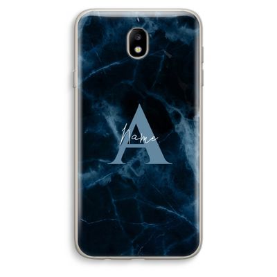 Midnight Marble: Samsung Galaxy J7 (2017) Transparant Hoesje