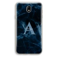Midnight Marble: Samsung Galaxy J7 (2017) Transparant Hoesje