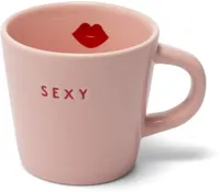 Vondels espressokop keramiek sexy 5.5x7.5cm pink