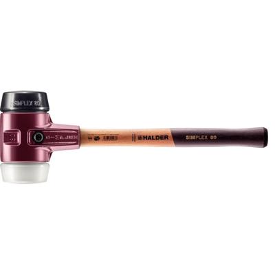 Halder SIMPLEX 3027 Hamer met verwisselbare doppen rubber/superplastic 490x175x80mm - 3027.080