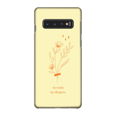 No rain no flowers: Samsung Galaxy S10 4G Volledig Geprint Hoesje