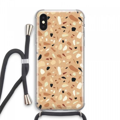 Terrazzo N°17: iPhone XS Max Transparant Hoesje met koord