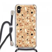 Terrazzo N°17: iPhone XS Max Transparant Hoesje met koord