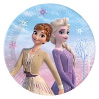 Globos Papieren bordjes fsc frozen 2 wind spirit, 8st.