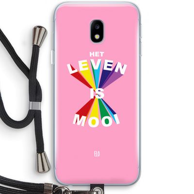 Het Leven Is Mooi: Samsung Galaxy J3 (2017) Transparant Hoesje met koord
