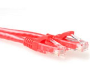 ACT Rode 1 meter LSZH U/UTP CAT6A patchkabel met RJ45 connectoren