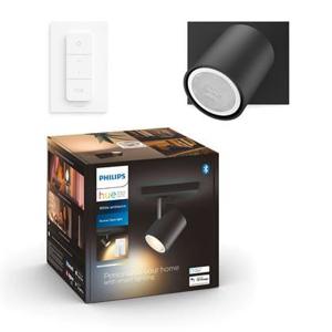 Philips Hue RUNNER Opbouwspot GU10 1x5W Rond Zwart