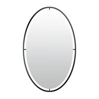 Len-Fra wandspiegel salem zwart 60 cm | 2 stuks